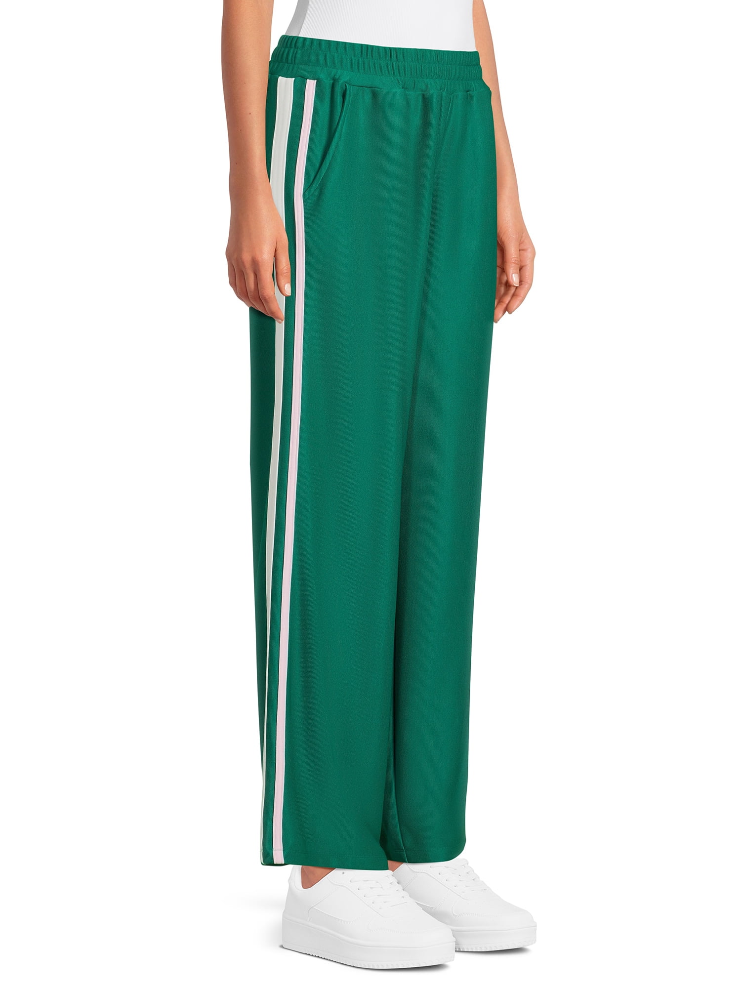 Self Esteem Juniors Knit Track Pants with Side Striping, 30.25" Inseam, Sizes S-XL