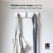 Umbra Flip 3 Hook Wall Mounted Coat Rack White