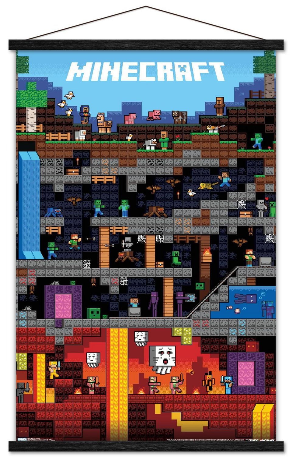 Minecraft - Worldly Wall Poster