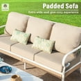 thumbnail image 5 of Sophia&William 4 Piece Patio Conversation Set Outdoor Furniture Sofa Set with Fixed Chair, Beige, 5 of 11
