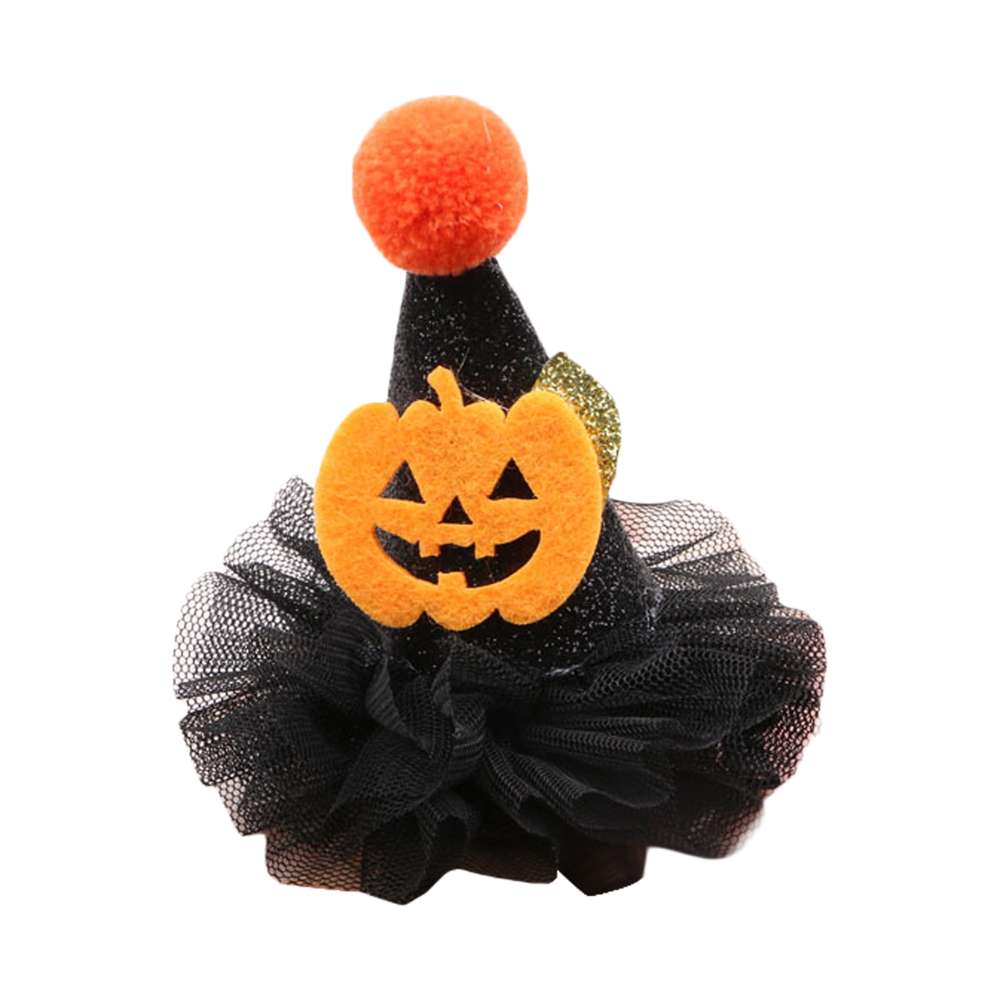 Halloween Mini Top Hat Hair Clips Shining Star Pumpkin Ghost Bat Spider