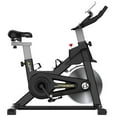 thumbnail image 3 of PooBoo Yellow Magnetic Indoor Stationary Exercise Cycling Bike for Home Office Cardio Workout LCD Monitor Maximum User Weight 360 lb, 3 of 9