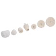 thumbnail image 2 of Buffing Wheel Set, Polishing Wheels Kit Fine Processing Standard Sizes Cotton Flannel High Efficiency  For Metal Glass Ceramics Marble, 2 of 8