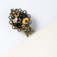 thumbnail image 5 of Sunflower butterfly Vintage Copper-Colored Lace Bookmarks Set of 2 - Stainless Steel Book Markers for Reading Accessories and Book Lovers, 5 of 5