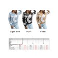 thumbnail image 2 of Camiseta mujer, Suéter de mujer con cuello en V Suéteres casuales sueltos Abody Aqua/Medio, 2 of 7
