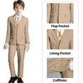 thumbnail image 2 of Boys' Suits Formal Tuxedo Slim Fit Boys Suit Set for Wedding Outfit Teen Boy Dress Clothes, 2 of 12