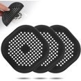 thumbnail image 1 of Shower Drain Hair Catcher, Durable Silicone Shower Drain Covers Hair Stopper with Suction Cup, Easy to Install Suit for Bathroom,Bathtub and Kitchen 3PACK (Black), 1 of 5