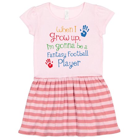 

Inktastic Fantasy football player Future Gift Toddler Girl Dress