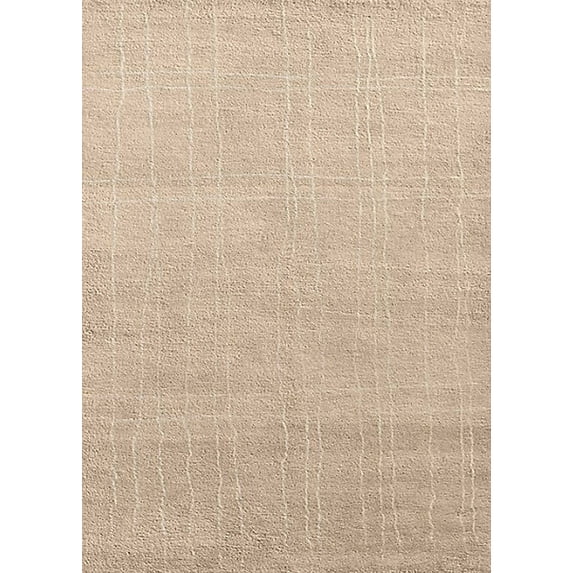 Ahgly Company Machine Washable Indoor Rectangle Industrial Modern Pastel Orange Area Rugs, 2' x 3'