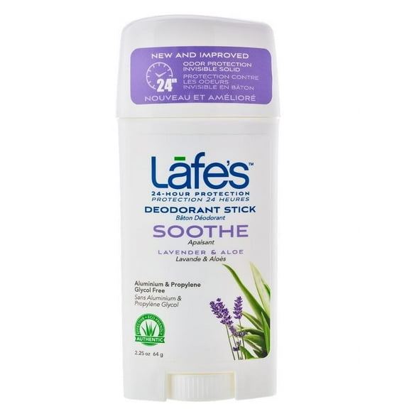 Lafe’s Natural BodyCare 24-HR Protection Deodorant Lavender Soothe, 2.25oz