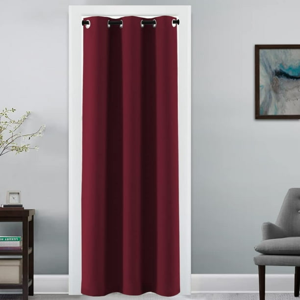 Cortina térmica H.VERSAILTEX Blackout de 107 x 203 cm, color burdeos