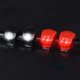 thumbnail image 2 of Juego de luces LED para bicicleta delanteras y traseras de silicona: faro y luz trasera para bicicleta, carretera y seguridad impermeables, luz para bicicleta de montaña, baterías incluidas, paquete de 4 (2 piezas de luz blanca y 2 piezas de luz roja) Sailing Electrónica, 2 of 5