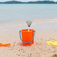 thumbnail image 4 of MIANGASTORE Garden Hand Rake Lawn Rake with Wooden Handle 5 Fan Rake for Beach Sand Planting Transplanting Moving Soil Smoothing Tools, 4 of 9