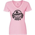 thumbnail image 3 of Inktastic Senior Class of 2024 in Black with Graduation Cap Women's V-Neck T-Shirt, 3 of 5