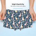 thumbnail image 3 of Yiaed Cute Rabbit Floral Print Boys' Boxer Briefs Cotton Casual Stretch Comfort Boys Boxers - Kids Boxer Briefs Underwear for Boys (6-18)-X-Small, 3 of 5