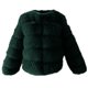 thumbnail image 4 of Chaquetas y abrigos casuales de manga larga sin capucha para mujer, de talla grande, de invierno, cálidos, holgados, con cuello alto, de felpa y pelo, de poliéster., 4 of 5