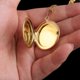 thumbnail image 3 of Stainless Steel Circular Locket Pendants For Women Men Openable Photo Frame Glossy Stainless Steel Necklaces, 3 of 5