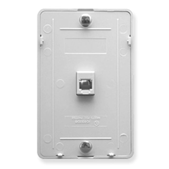 Placa de pared IDC 6P6C - Blanca