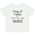 thumbnail image 3 of Inktastic Oma and Opa's Favorite- Heart Grandchild Boys or Girls Baby T-Shirt, 3 of 5
