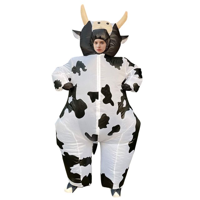 Adult Cow Inflatable Costume Anime Clothes Cosplay Costume Fancy Dress Suit Costumes Mascot Easter Halloween Party Costumes Suit
