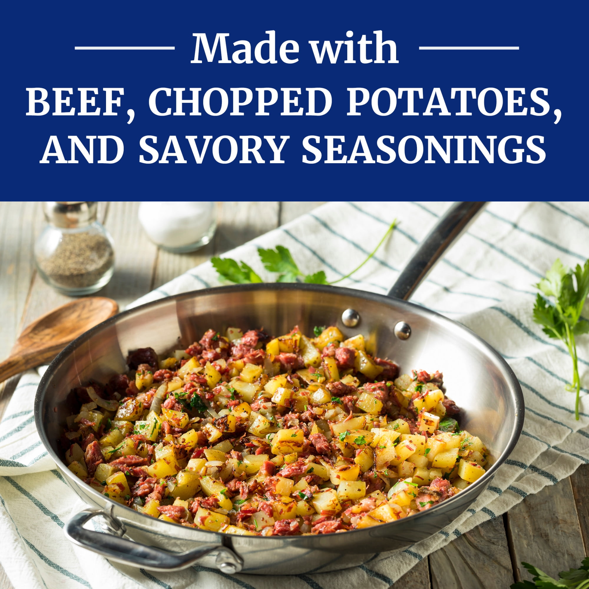(12 pack) Libby's Corned Beef Hash, 37g Protein Per Serving, Canned Food, 15 oz.