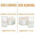 thumbnail image 5 of Threadnanny 144 Piezas De Hilo De Bobina Preenrollado Blanco De Plástico Tamaño L (Sa155) Para Hilo De Poliéster Para Máquina De Coser Y Bordar Brother, 5 of 5