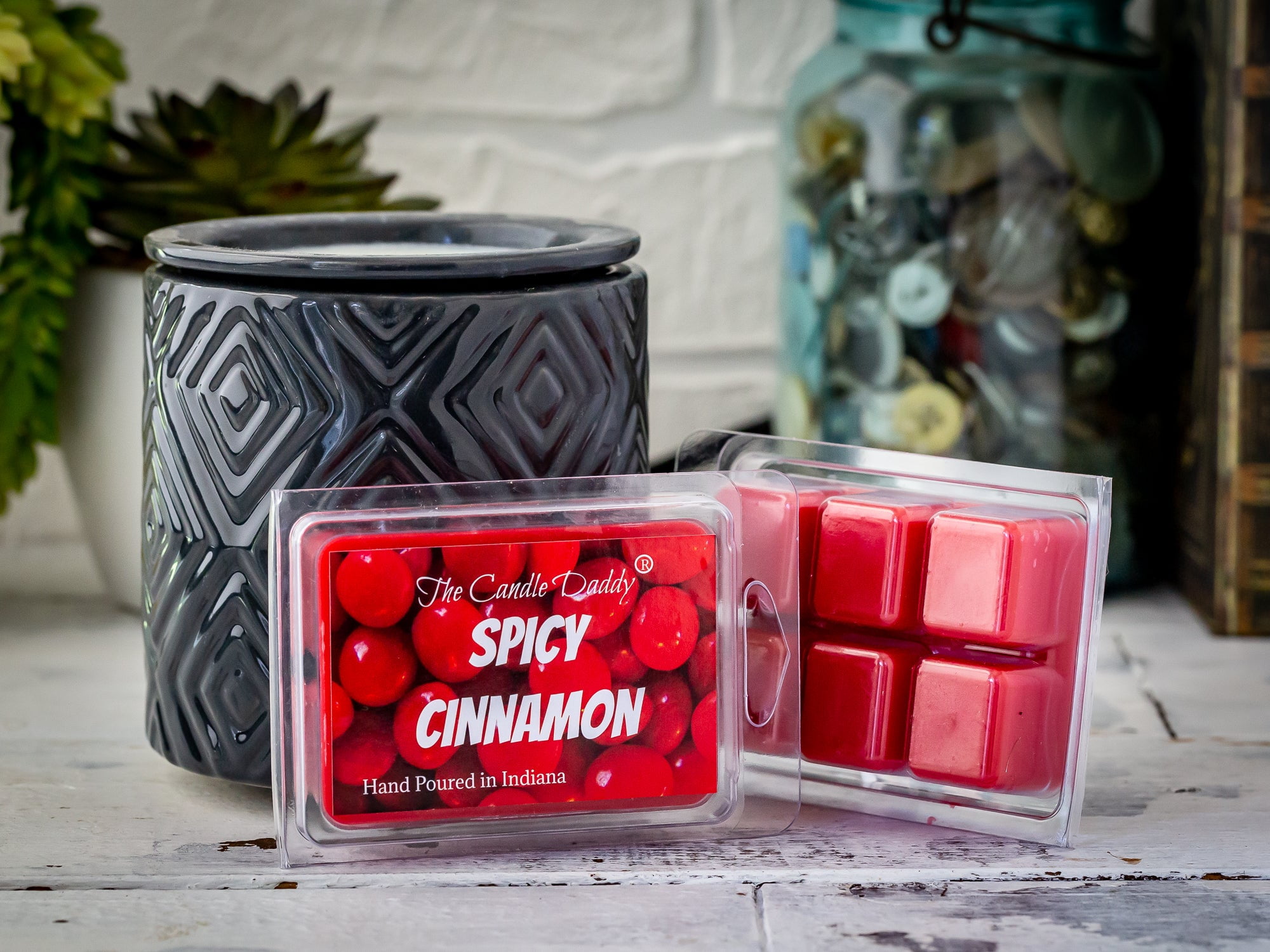 Spicy Cinnamon Red Hot Candy Scented Wax Melt 1 Pack 2 Ounces 6