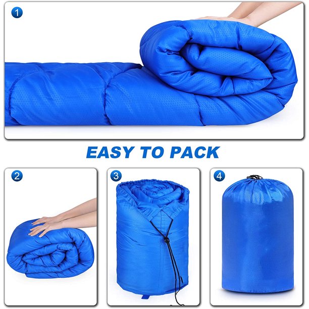 Positivo En el nombre apilar GVDV Camping Sleeping Bags for Adults Boys and Girls - Compact Sleeping Bag  for Hiking, Backpacking, Cold Weather & Warm - Lightweight Packable Travel  Gear Summer & Winter - Walmart.com