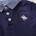 thumbnail image 7 of Boys T Shirts Solid Print Lapel Short Sleeve Button Polo Shirt Tops for Everyday Wear Boys' Tops Tees Shirts Navy 3 Years-4 Years, 7 of 7