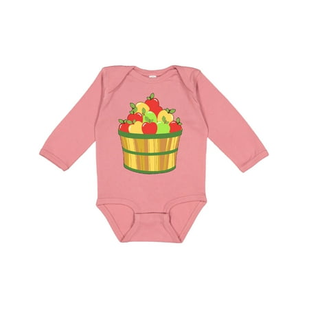 

Inktastic Basket of Apples Red Yellow Green Gift Baby Boy or Baby Girl Long Sleeve Bodysuit