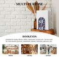 thumbnail image 7 of Pofeuu Purple Marble Texture Print Large Bookend Hold Heavy Books- Wood Bookends for Heavy Books Heavy Duty Book Ends Wood Bookends for Office Desk Non-Skid, 7 of 7