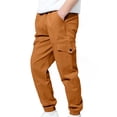 thumbnail image 2 of XQYLOS Boys Slim Fit Cargo Joggers Pants with Elastic Waist, Multi-Pocket Hiking Outdoor Trousers, Travel Pants, 2 of 7