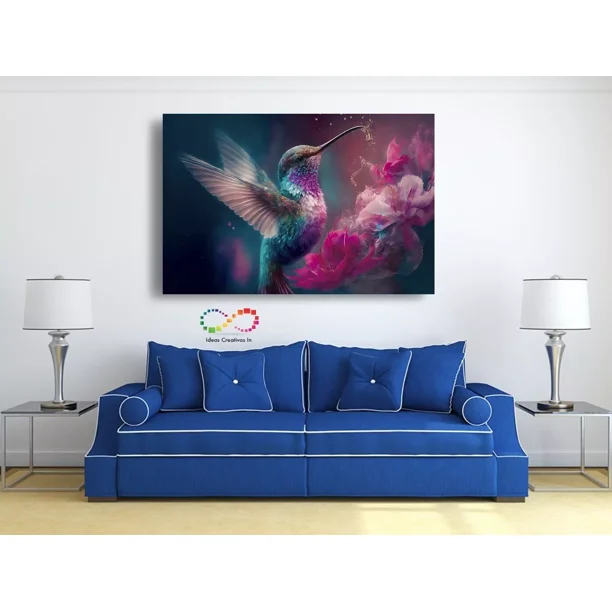 Cuadro Decorativo Moderno Para Sala O Recamara Colibri Magic