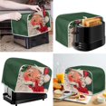 thumbnail image 2 of Renewold Toaster Cover 2 Slice Christmas Santa Case Microwave Baking Supplies Appliance Protector Toaster Covers Reusable Wide Slot Kitchen Toaster Oven Covers,Green, 2 of 6