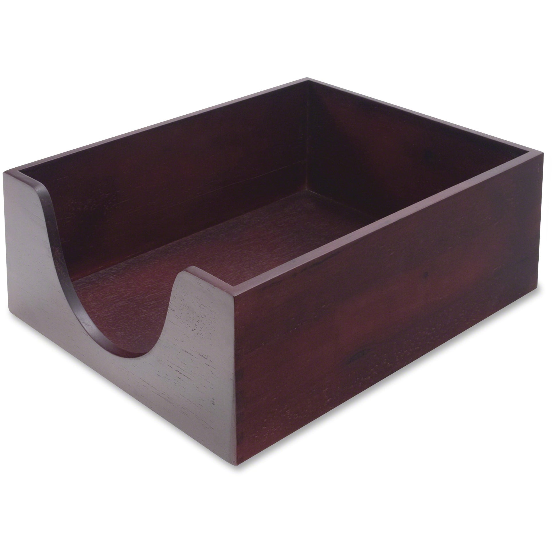 Carver Hardwood Legal Stackable Desk Tray, Mahogany