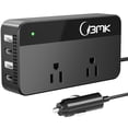 thumbnail image 1 of Inversor de corriente para auto BMK 200W 110V con 2 tomas de CA y 4 puertos USB, 1 of 7