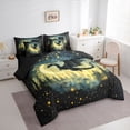 thumbnail image 2 of Erosebridal Magic Dragon Bedding Comforter Set for Boys, Magical Jungle Night King Bedding Sets, Black Reversible, 7pcs, 2 of 6