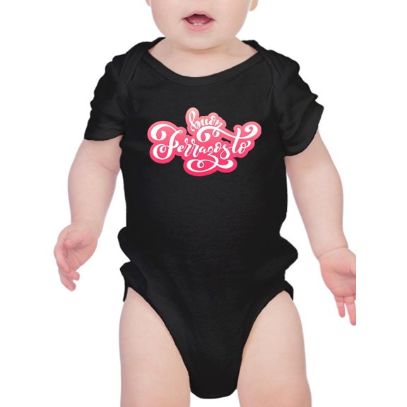Buon Ferragosto Red Lettering Bodysuit Infant -Image by Shutterstock, 24 Months