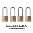 thumbnail image 4 of 1-9/16"(40mm) Solid Brass Padlock KA 4 Pack with 2" Shackle, 4 of 6