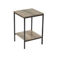 thumbnail image 4 of Mainstays 3 Piece Coffee and End Table Set with Rustic Brown Finish and Black Metal Frame, 4 of 9