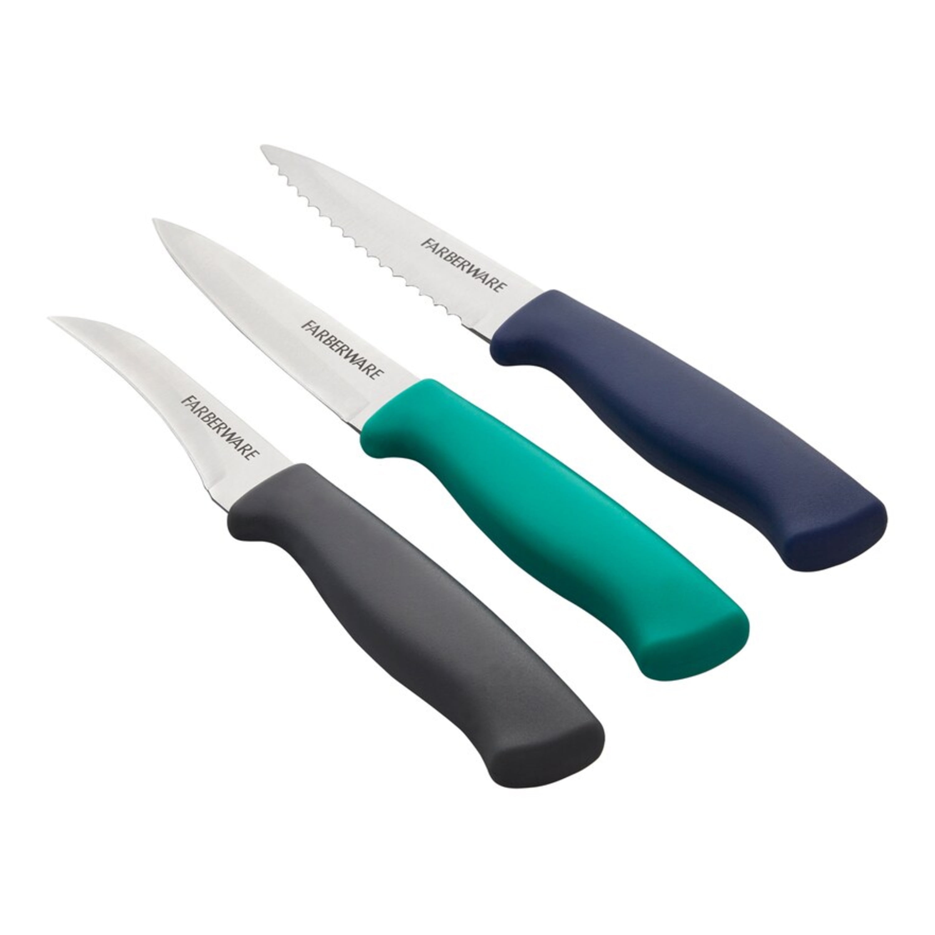 Hollory Rainbow Kitchen Knife Set 3 Piece, Razor Sharp German Stainless  Steel Blade with 8 in Chef, 5 in Utility, 3.5 in Paring – Starter Set with