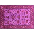 thumbnail image 1 of Ahgly Company Machine Washable Indoor Rectangle Oriental Pink Industrial Area Rugs, 5' x 8', 1 of 4