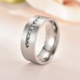 thumbnail image 2 of Kkkded Bague en Strass 1/2 Pcs de Bague de Mode en Alliage Zircon pour Couples, 2 of 7