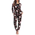 thumbnail image 1 of Conjunto de pijama de Navidad para mujer, ropa de dormir cálida de manga larga, Jersey informal, traje de pantalón para mujer, otoño e invierno, envío directo, 1 of 4