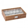 thumbnail image 1 of Boîte de Rangement pour Montres en Bois pour Décoration Maison Table Commode Filles Femmes 12 Compartiments, 1 of 9