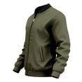 thumbnail image 5 of CCRFTGI Jackets for men Casual Stylish Full Zip Lightweight Windbreaker Fashion Jackets with Pockets Army Green L, 5 of 6