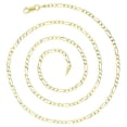 thumbnail image 2 of Decadence 14K Yellow Gold Solid 2.50mm Figaro Chain with Lobster Claw Clasp | 16" Necklace| Italian Gold Necklaces | Gold Figaro Necklaces for Men and Women, 2 of 5