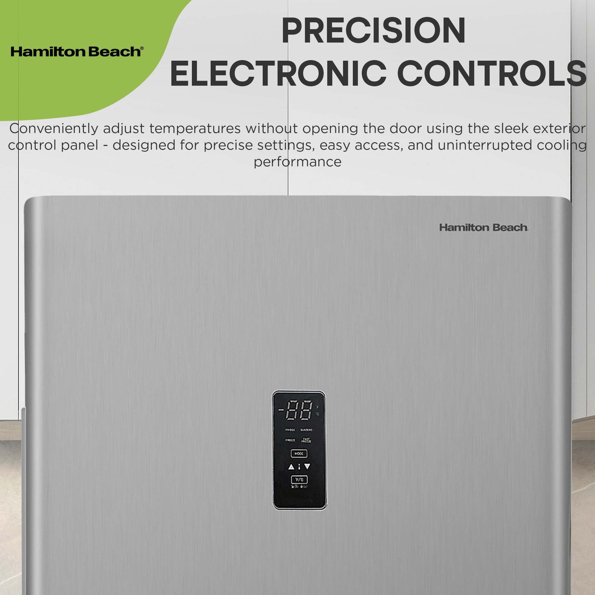 Hamilton Beach 20 cu. ft. Frost-Free Convertible Upright Freezer/Refrigerator, Stainless Steel HBFRF2099