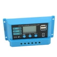 thumbnail image 3 of Controlador Solar, Controlador De Panel Solar 12V 24V Pantalla LCD Panel Solar Controlador De Carga Fotovoltaica Con Conectores Azul Para, Controladores De Energía, 3 of 8