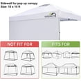 thumbnail image 5 of 10x10 ft Canopy Sidewalls with   & Heat Reflection for - Tent, 5 of 6